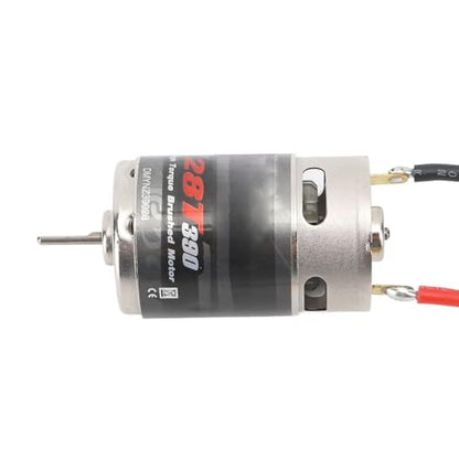 390 RC Motor Stainless Steel Brushed Low Noise Black Brushed RC Motor for 1/16 RC Car