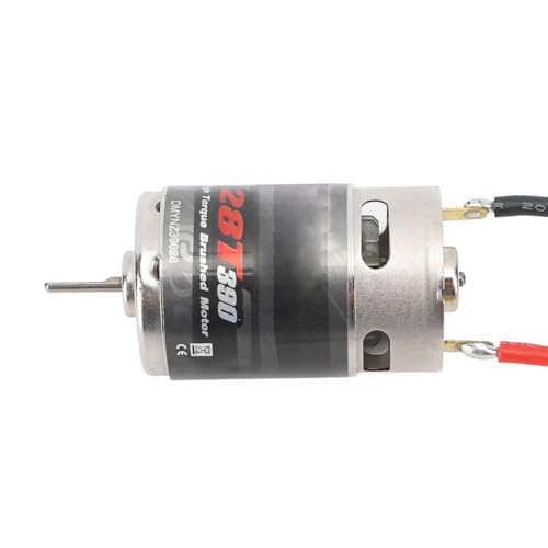 390 RC Motor Stainless Steel Brushed Low Noise Black Brushed RC Motor for 1/16 RC Car
