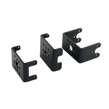 30KG High-Torque Serial Bus Servo 12V 360° Continuous Rotation Programmable Smart Industrial Digital Servo with Controller for RC Car Steering Servo Robotic Arm (1 Servo with 1 Bracket) - style: 1 Servo With 1 Bracket