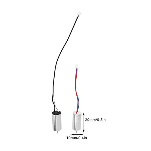 4Pcs Micro Motor, DC3.7V/44000RPM Motor, 10x20mm Brush Motor, Low Noise, Low Power Consumption, for Robot, Steering Gear, Drone