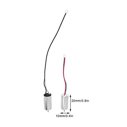 4Pcs Micro Motor, DC3.7V/44000RPM Motor, 10x20mm Brush Motor, Low Noise, Low Power Consumption, for Robot, Steering Gear, Drone