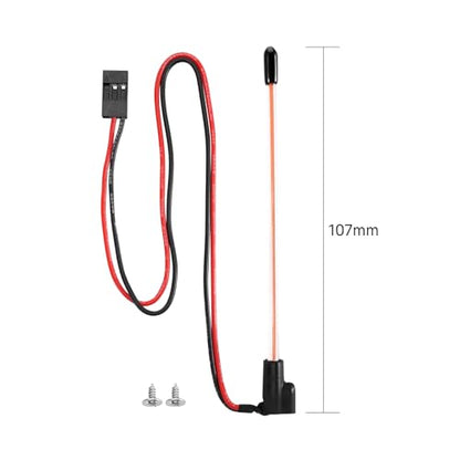 INJORA LED Whip Light Bottom Fixed for 1/18 1/24 RC (Pinkish Purple) - color: Pinkish Purple