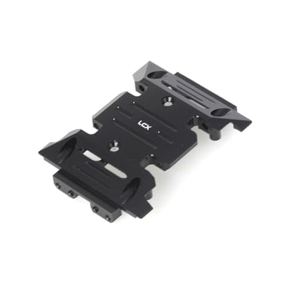 LCX Racing 1/10th RC Crawler Car Aluminum Center Skid Plate Transmission Mount for Axial SCX10 III SCX10.3, Upgrades Parts Accessories