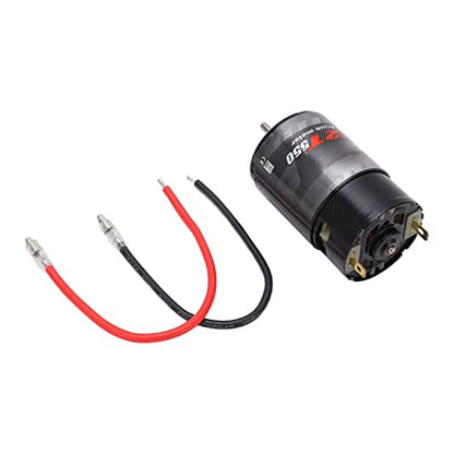 Alomejor 550 Brushed Motor with 320A ESC Set Car Copper Windings Strong Magnet, Bidirectional Bearings for RC Rock Crawler (12T) - size: 12T