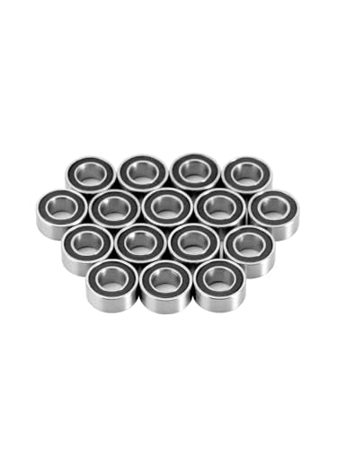 INJORA Sealed Steel Bearing Kit for FMS FCX24 1/24 RC Crawler Upgrade, 24PCS