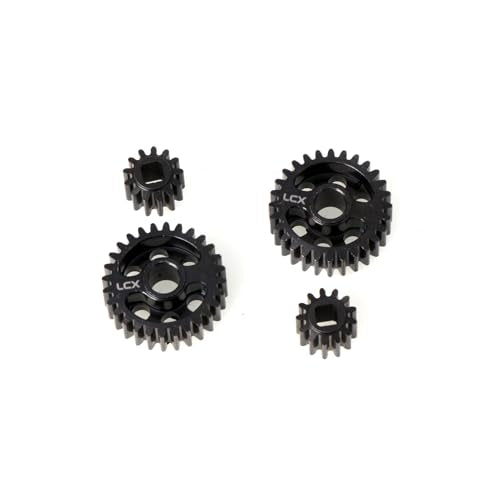 LCX Racing 1/8th RC Crawler Car Hard Steel Front Rear Axle Portal Drive Gear Set 32P 28T/13T for Axial AXP8 Gilamon 2.2，Upgrades Parts Accessories