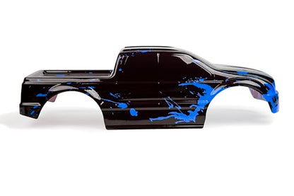 SummitLink Custom Body Compatible for T/E Maxx Shell Cover E-Maxx 1/10 Scale RC Car (Truck not Included) (Muddy Blue Over Black) - style: Muddy Blue Over Black