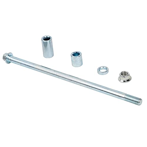 Mokuo 12mm 310mm Front Rear Axle with Bushing 5mm 22mm 38mm Fit for Pit Dirt Bike Moped Scooter QUAD ATV Mini Bike Parts - size: 12-310