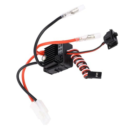 60A Brushed ESC Speed Controller, Water Proof Dust Proof Electronic Speed Controller for 1/10 RC Cars Boats