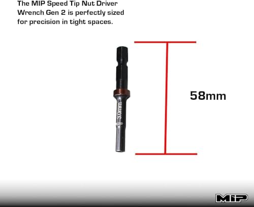 MIP Nut Driver 1/4" Drive Bit Speed Tip For Small Drills for Traxxas Arrma Axial Losi Redcat RC Quadcopter Helicopter FPV Racing Drone Models (3.0mm) - size: 3.0mm
