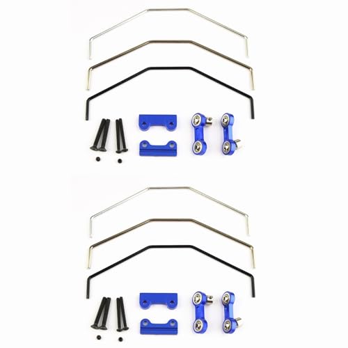 Metal Front and Rear Sway Bar Anti Roll Bar Kit for 1/5 Traxxas X-Maxx XMAXX RC Car Upgrades Parts Accessories(2 Set) - color: 2 Set