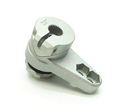 Treal Aluminum 7075 Servo Saver Set 25T for LMT Monster (Silver) - color: Silver