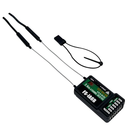 FS-iA6B Receiver 6CH for FLYSKY FS-i6 FS-i6X & FS-i6S RC Transmitter | 6 Channels 2.4GHz AFHDS2A | Support PWM PPM i.bus