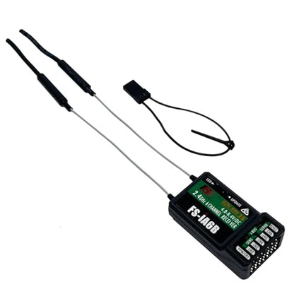 FS-iA6B Receiver 6CH for FLYSKY FS-i6 FS-i6X & FS-i6S RC Transmitter | 6 Channels 2.4GHz AFHDS2A | Support PWM PPM i.bus