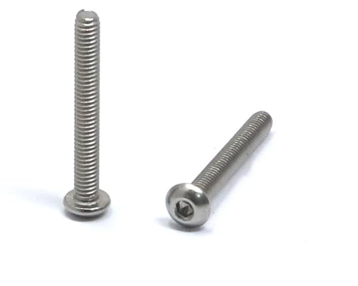 iexcell 100 Pcs M2.5 x 20mm Thread Pitch 0.45 mm Stainless Steel 304 Hex Socket Button Head Cap Screws Bolts Kit - size: M2.5 x 20mm