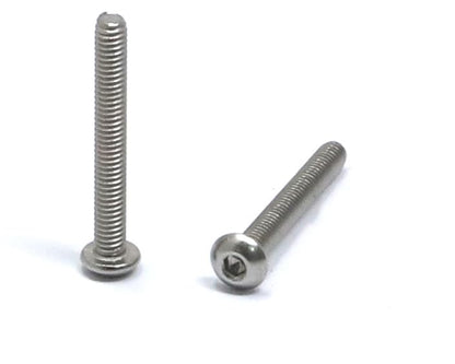 iexcell 100 Pcs M2.5 x 20mm Thread Pitch 0.45 mm Stainless Steel 304 Hex Socket Button Head Cap Screws Bolts Kit - size: M2.5 x 20mm