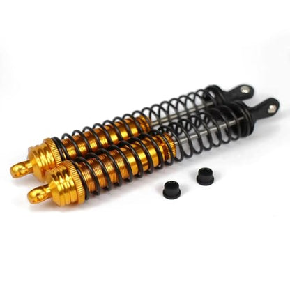 RC Car Shock Absorber Compatible With Hsp For Hpi For Losi For Axial 1/8 Rc Car For Buggy Truck Parts Oil Adjustable 140mm Aluminum Shock Absorber Damper(Yellow) - size: Yellow