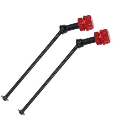 Front &Rear CVD DriveShaft + Wheel Hex Nuts Upgrades Part for Arrma 1/5 KRATON 8S BLX,Outcast 8S BLX (Black+Red) - color: Black