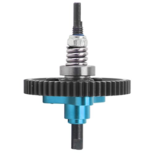 SUNGOOYUE 54T Spur Gear Complete Slipper Clutch Assembly, Aluminum Steel Differential Gear with Accuracy Manufactured Teeth, for Slash 4x4 Rustler HuanQi 727 1/10 RC Cars (Blue) - color: Blue