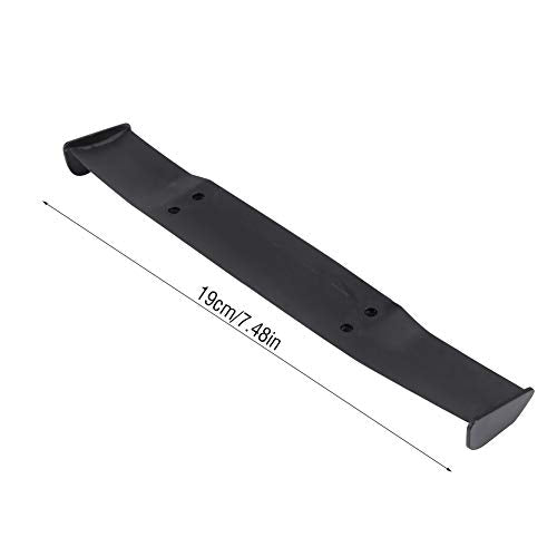 RC Drift Tail Wing, Universal Lightweight Rear Aero Stabilizer for Drift Racing 1 10 Scale RC Car Plastic Black 19cm with 2 Base Mounts and 4 Screws 1 Piece