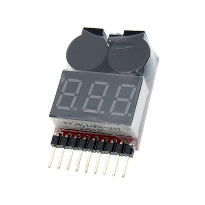 1-8S Lipo/Li-ion/Fe RC Helicopter Airplane Boat etc Voltage 2 IN1 Tester Low Voltage Buzzer Alarm