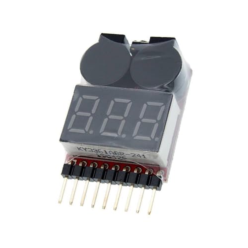 1-8S Lipo/Li-ion/Fe RC Helicopter Airplane Boat etc Voltage 2 IN1 Tester Low Voltage Buzzer Alarm