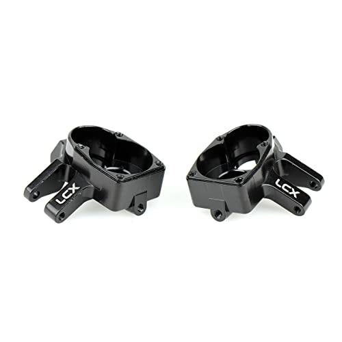 LCX Racing 1/10th RC Crawler Car Front Portal Axles Aluminum Steering Knuckles for Axial SCX10 III AXI03007 Capra UTB10，Upgrades Parts Accessories