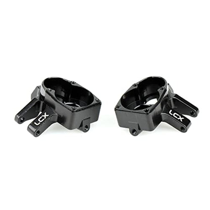 LCX Racing 1/10th RC Crawler Car Front Portal Axles Aluminum Steering Knuckles for Axial SCX10 III AXI03007 Capra UTB10，Upgrades Parts Accessories