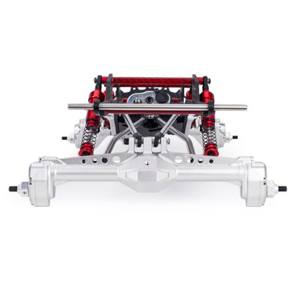 RC Performance Carbon Fiber LCG Chassis Kit with Gearbox Shock Absorber for 1/10 RC Crawler SCX10 Capra Upgrade (Full Chassis Kit) - style: Full Chassis Kit