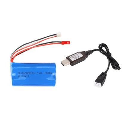 Digital Radio Remote Control with Receiver Battery 30A ESC Set for WPL RC Car