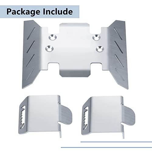 Maleonn RC Center Skid Plate Axle Chassis Armor Protector Set for 1/6 Scale RC Crawler Car Axial SCX6 Upgrades AXI05000 Accessories
