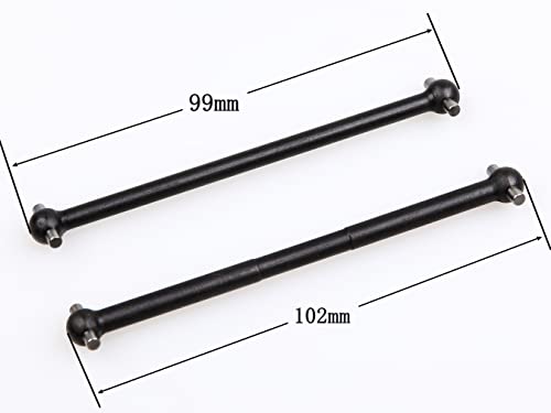 GTBRacing Kyosho MP7.5 Front and Rear Steel Metal Driveshaft Universal Dogbones Set (4pcs/Set) | Steel MP7.5 Drive Shaft