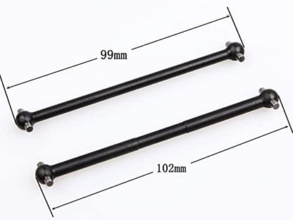 GTBRacing Kyosho MP7.5 Front and Rear Steel Metal Driveshaft Universal Dogbones Set (4pcs/Set) | Steel MP7.5 Drive Shaft
