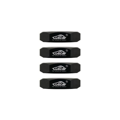 24MM Aluminium Wheel Nut Set (Black) | for 1/5 Scale Hpi ROVAN Km Baja 5b RC Car Parts - color: Black