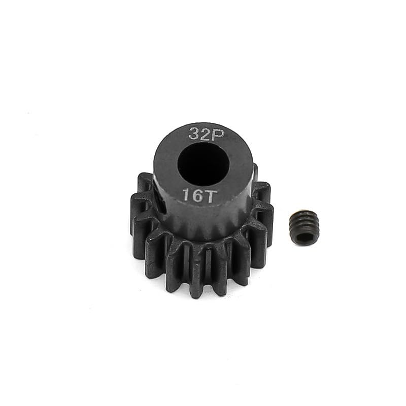 5-Pack Steel Metal 32P 5mm Pinion Motor Gear Sets 13T 14T 15T 16T 17T Compatible with HPI Kyosho Losi Axial Tamiya 1/8 1/10 RC Car Monster Truck Buggy - size: 13T 14T 15T 16T 17T