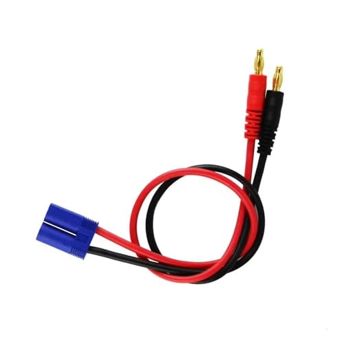 EC5 4mm 12awg 300mm Gold Plated Banana Plug Charge Lead Cable with Silicone Wire for RC Car Lipo Battery Parts Replacement Upgrade Use RC Car DIY Parts