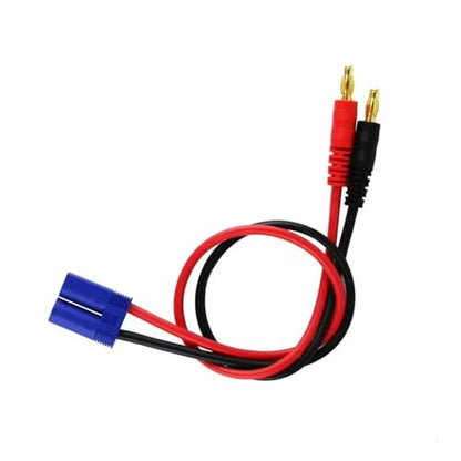 EC5 4mm 12awg 300mm Gold Plated Banana Plug Charge Lead Cable with Silicone Wire for RC Car Lipo Battery Parts Replacement Upgrade Use RC Car DIY Parts