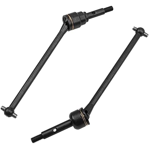 2Pairs Vgoohobby Steel Front Rear Drive Shaft CVD Driveshaft Compatible with 1/10 Traxxas Slash Rustler Stampede Hoss VXL 4X4 2WD RC Car