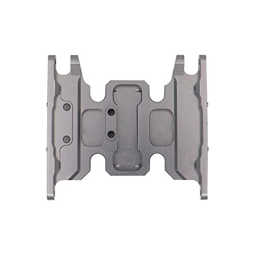 Aluminum Alloy Gearbox Base Center Skid Transmission Plate for AXIAL SCX10 II 1/10 RC Rock Crawler Car Upgrade Parts (Titanium)