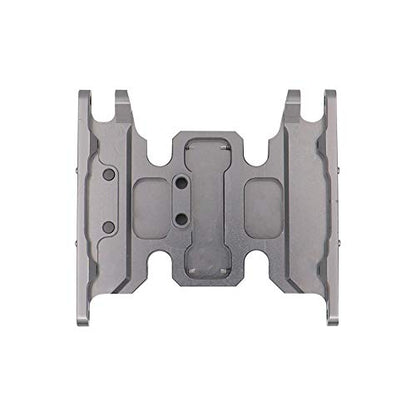 Aluminum Alloy Gearbox Base Center Skid Transmission Plate for AXIAL SCX10 II 1/10 RC Rock Crawler Car Upgrade Parts (Titanium)