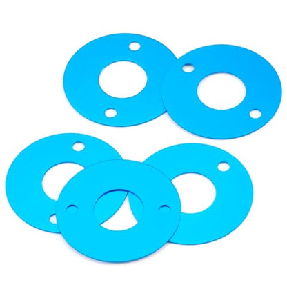 QUE-T 10pcs Aluminum Motor Spacer Motor Mount Washer Gasket Kit for 1/10 Tamiya TT01 TT02 M07 M08 TA02, Compatible with Tamiya 540 Brushed Motors - size: 10pcs