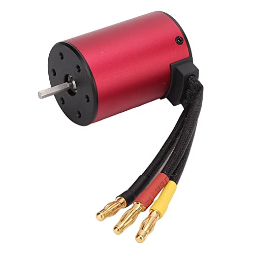Waterproof Efficient Brushless Motor ESC Kit for 1/10 RC Car Red