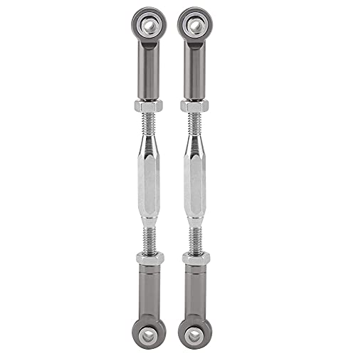 Rc Link Rods, CNC Machining Aluminium Alloy Linkages Easy to Install Steering Servo Turnbuckle Rod for Slash 1/10 Scale Rc Truck (SLA013T Titanium Gray) - size: SLA013T titanium gray