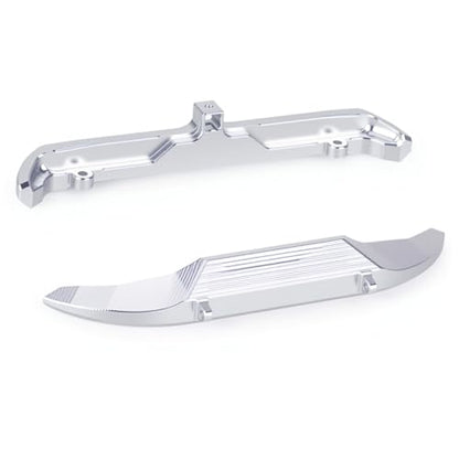 Front Rear Bumper - CNC Aluminum Bumper for Axial SCX30 Bronco 1/30 RC Crawler Upgrades (Silver) - color: Silver