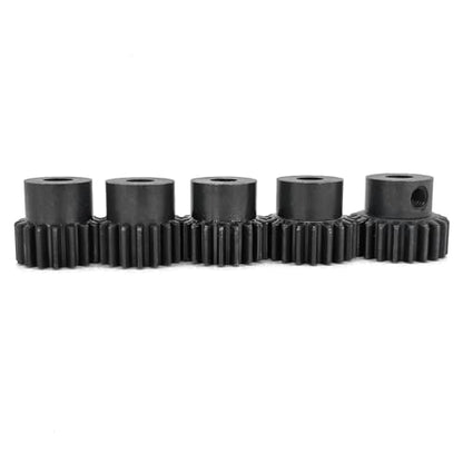 32P 5mm Pinion Motor Gear 17T 18T 19T 20T 21T Hardened Metal Pinion Motor Gear Sets Fit 5mm Shaft Compatible with HPI Kyosho Losi Axial Tamiya 1/8 1/10 RC Car Monster Truck Buggy