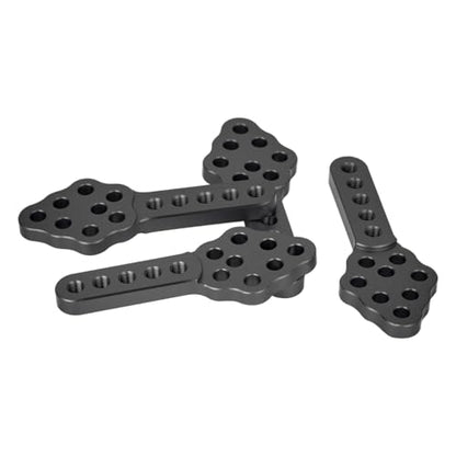 CNC Aluminum Shock Mount 4pcs Adjustable for SCX10 1/10 RC Crawler | Metal shock mount stand with adjustable height and angle.For Axial SCX10 90046 D90 D110.Upgrade for RC suspension tuning.