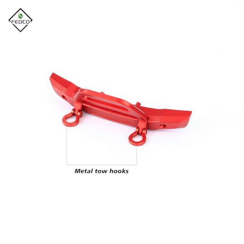 SCX24 Front Bumper Metal Bumper For Axial SCX24 Upgrades C10 Bronco Deadbolt 1/24 RC Crawler