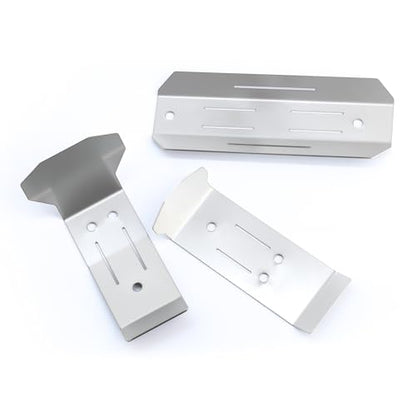 Stainless Steel Skid Plate Guard Upgrade Parts Compatible with 1/16 Mini-Maxx
