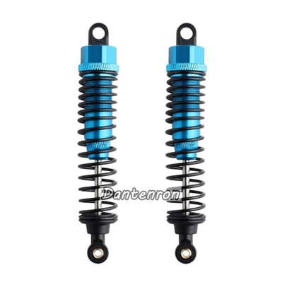4Pack 1/10 RC Truck Car Adjustable Shock Absorber Damper 108004 Upgrade Parts 108mm Oil 108mm Oil Adjustable Alloy Aluminum Shock For 1:10 HSP 94188 94108 94111 Redcat Volcano (Blue) - color: Blue