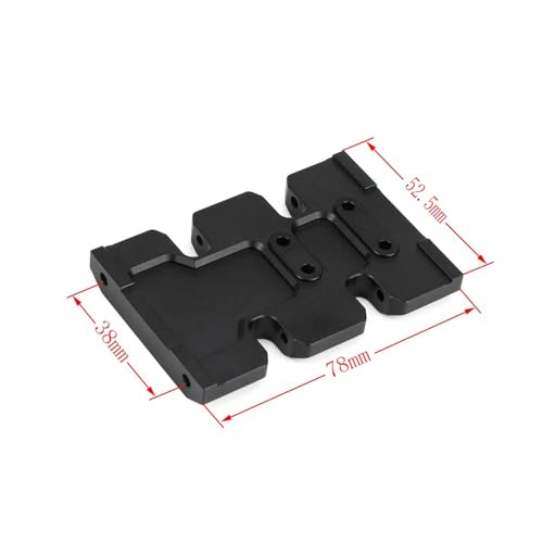 RC Upgrade Accessories for SCX10 II for Element for Enduro 1/10 for LCG Chassis Kit with Overdrive Gearbox Skid Plate Servo Mount Frame Braces RC Crawler Trail Truck Car Parts(Skid Plate) - size: Skid Plate